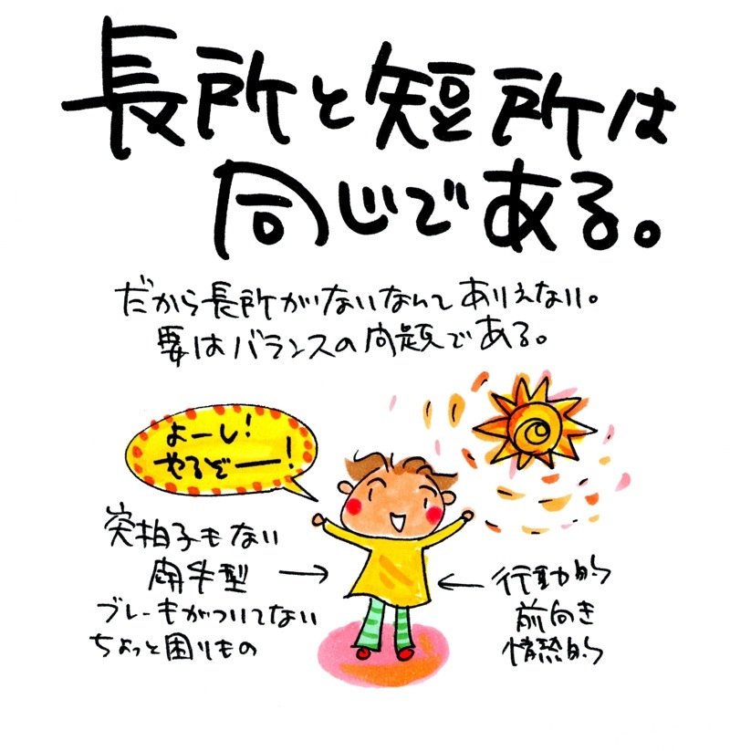 長所と短所は同じである。